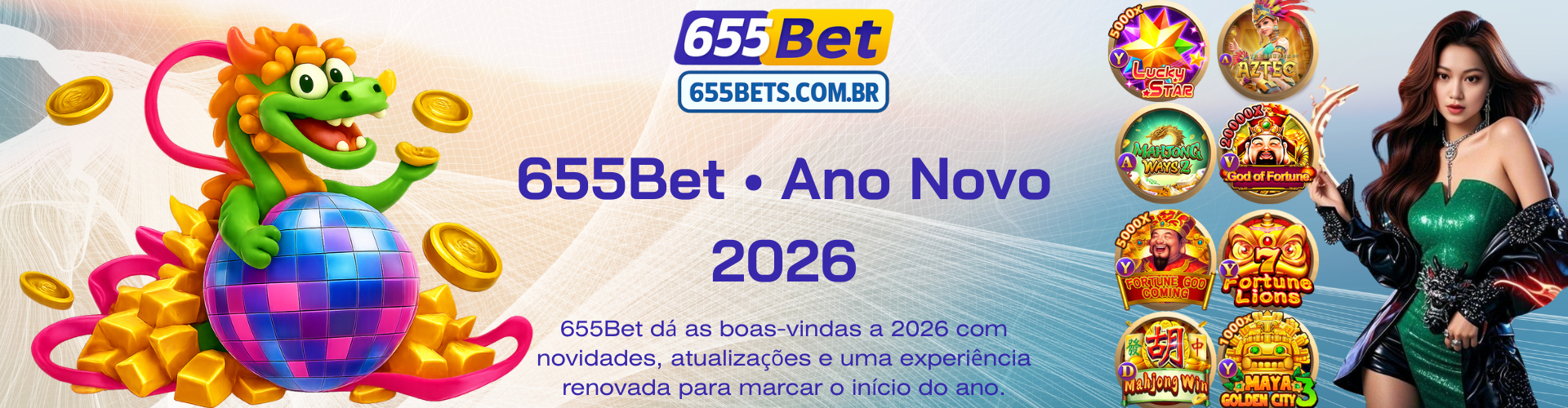 A 655Bet dá as boas-vindas aos usuários