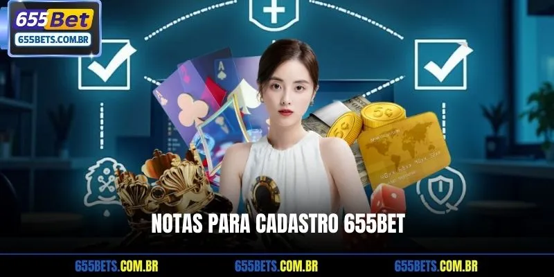 Notas para cadastro 655Bet